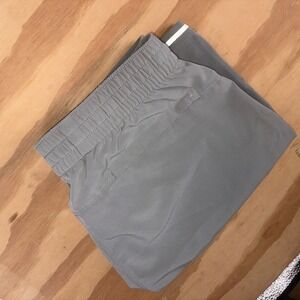 Bear Bottom Shorts Mens Medium 7" Gray Elastic Waist Drawstring Stretch Active